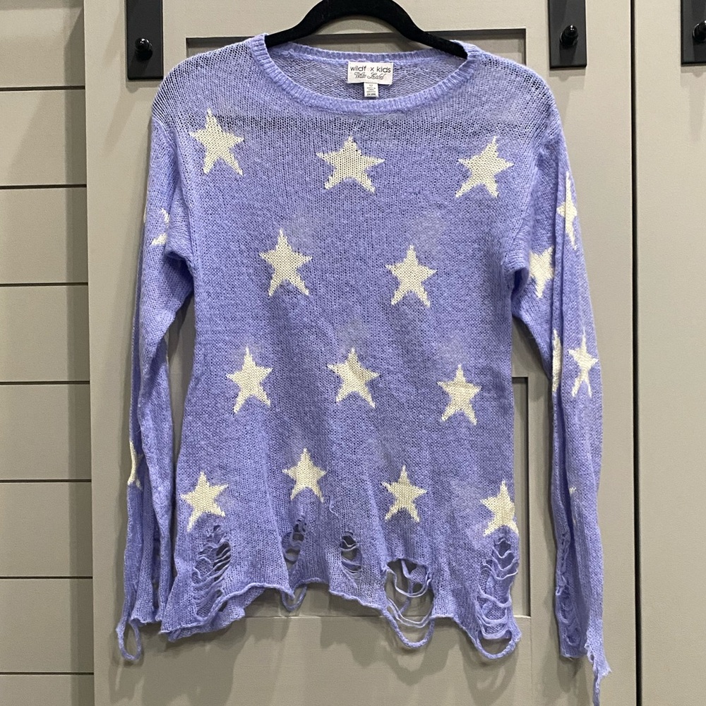 Wild fox Kids White Label Star Sweater